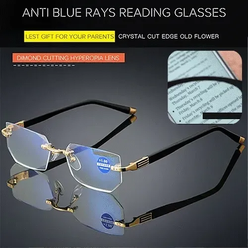 Sapphire high hardness anti-blue progressive reading glasses
